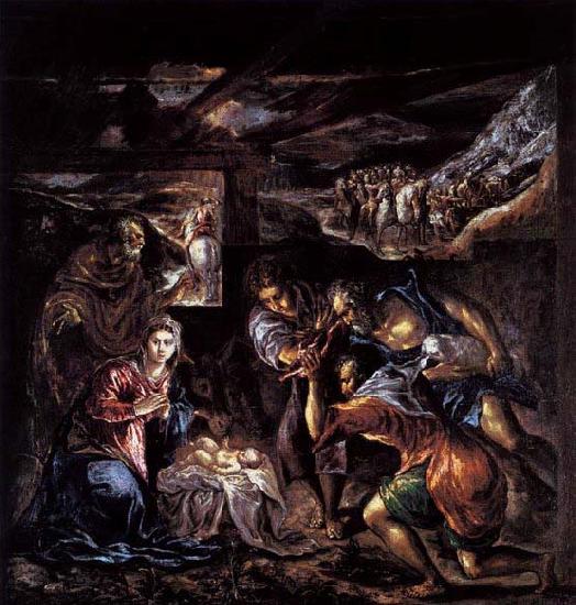 GRECO, El The Adoration of the Shepherds Germany oil painting art